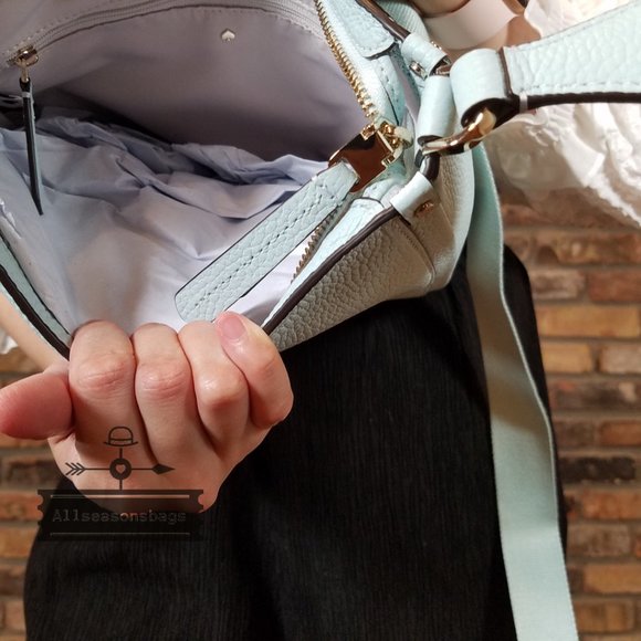 Kate Spade MEDIUM Roulette Messenger Blue Glow - Picture 9 of 9